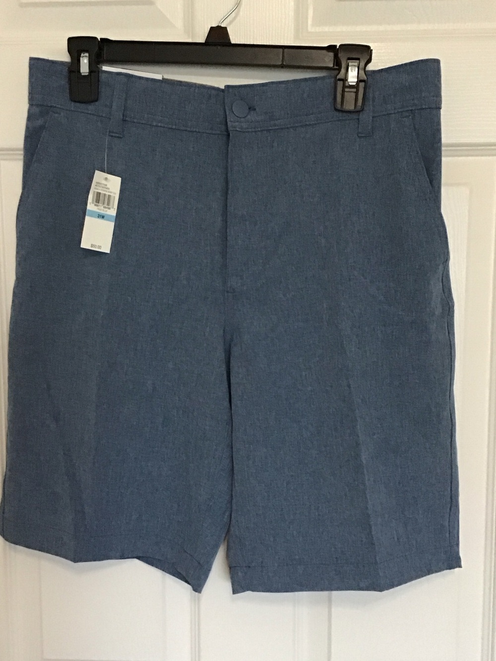 Izod Men's Chambray Blue Swim Trunks Size 31 Waist NWT